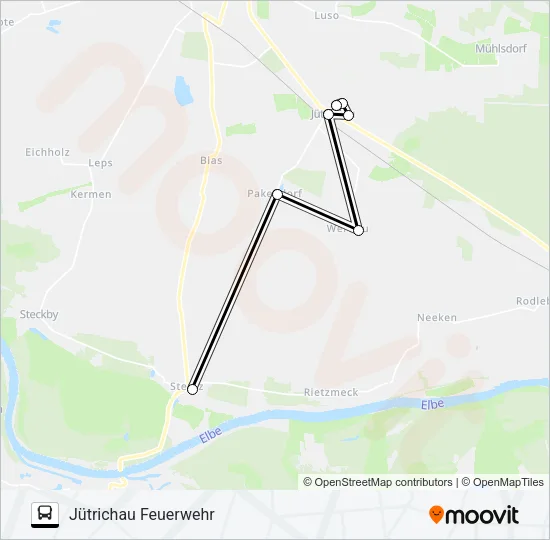 458 Bus Line Map
