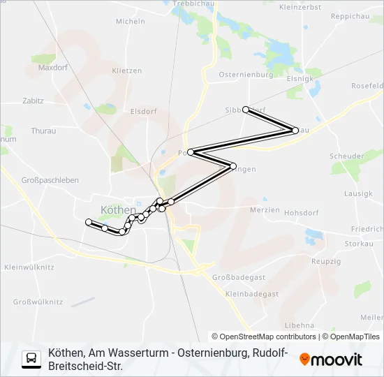 473 Bus Line Map
