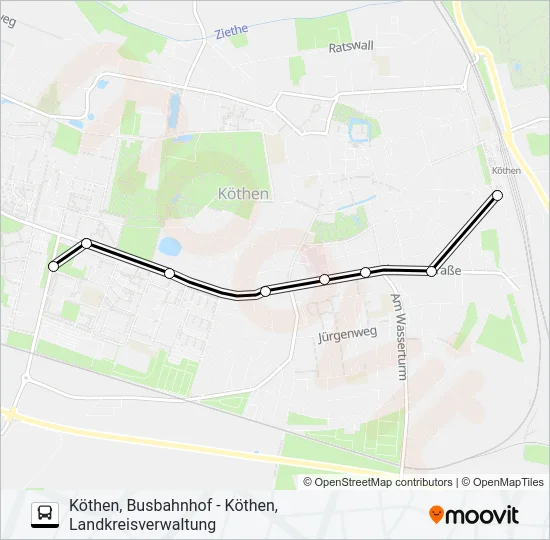 477 Bus Line Map