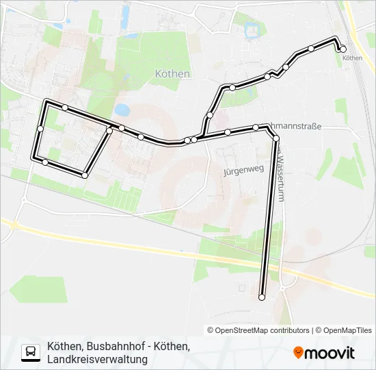 477 Bus Line Map