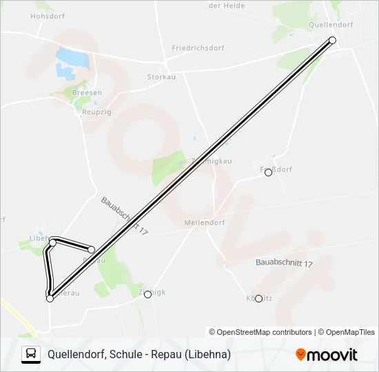 482 Bus Line Map