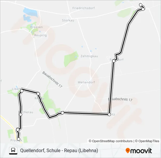 482 Bus Line Map