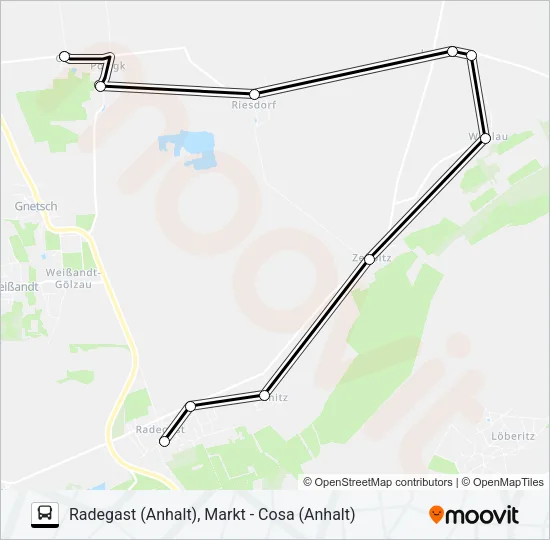 483 Bus Line Map