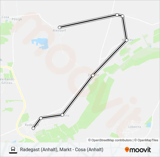 483 Bus Line Map