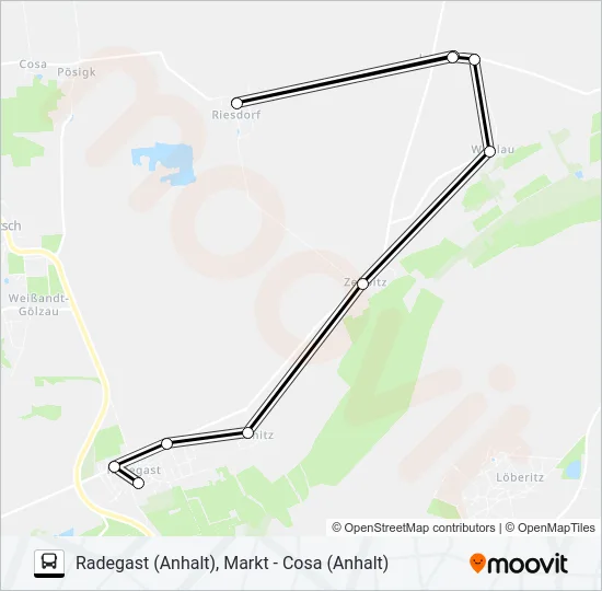 483 Bus Line Map