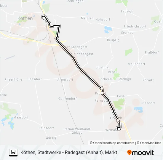 485 Bus Line Map