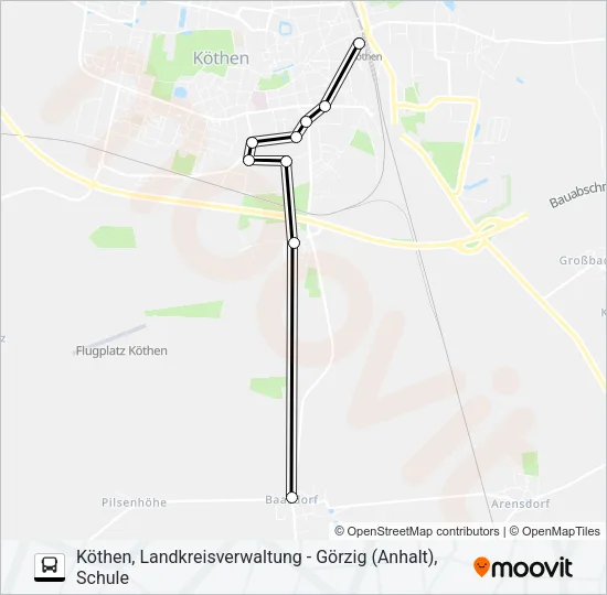 490 Bus Line Map