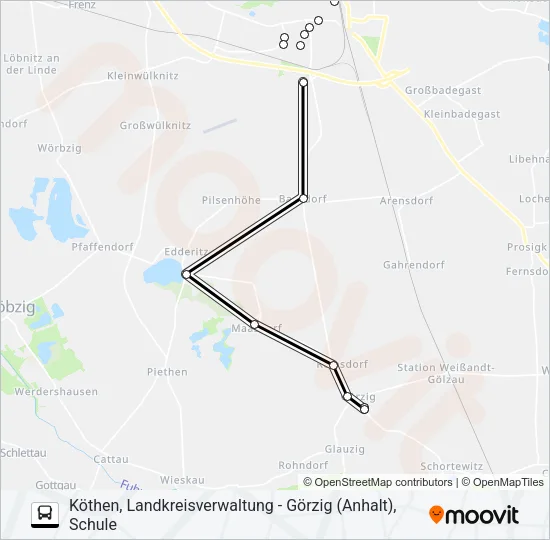 490 Bus Line Map