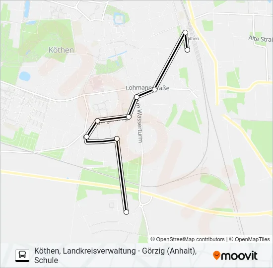 490 Bus Line Map