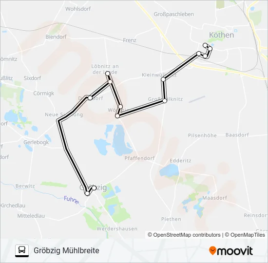 492 Bus Line Map