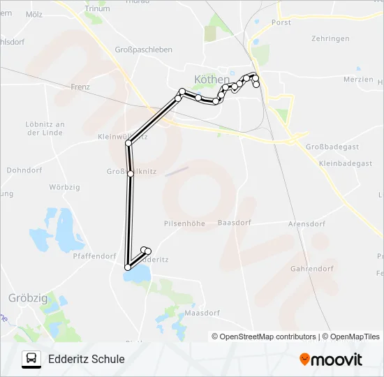492 Bus Line Map