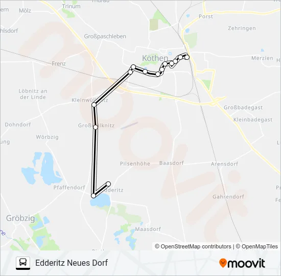492 Bus Line Map