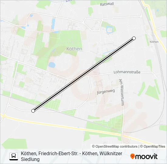 492 Bus Line Map