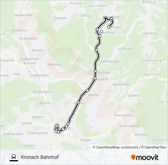 1608 Bus Line Map