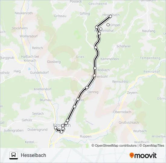 1608 Bus Line Map