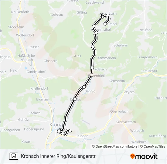 1608 Bus Line Map