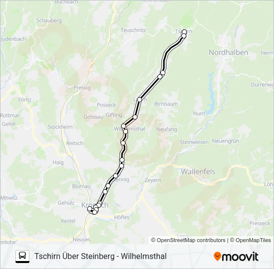 1608 Bus Line Map