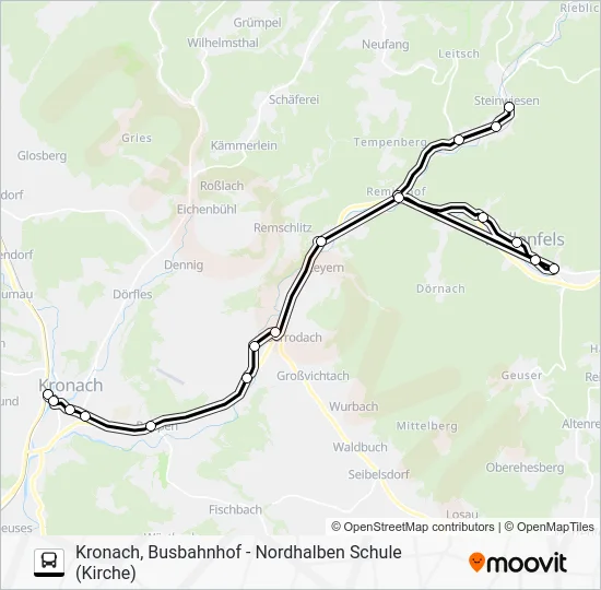 Автобус 1609: карта маршрута