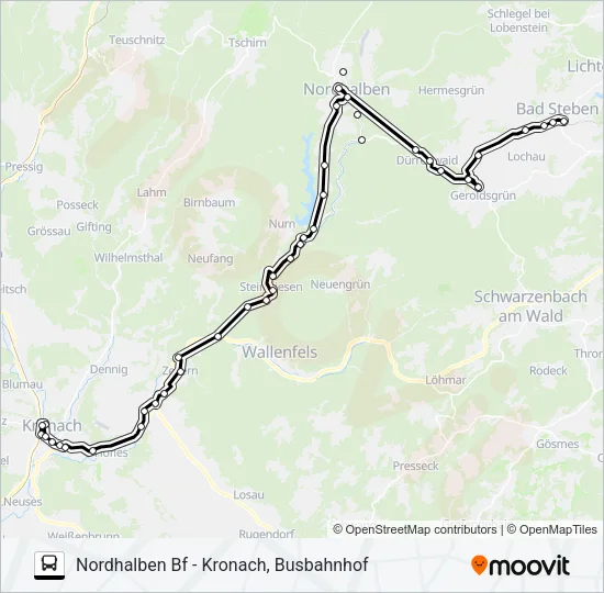 1609 Bus Line Map