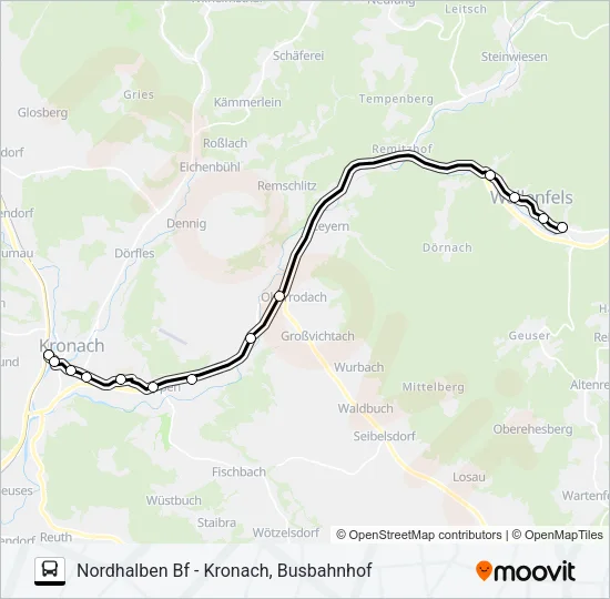 1609 Bus Line Map