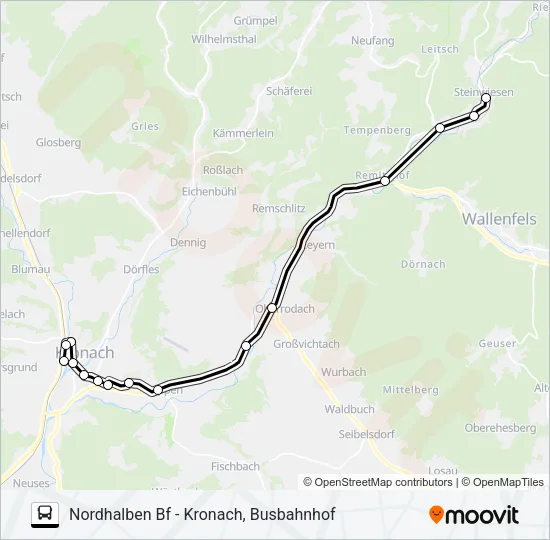 1609 Bus Line Map