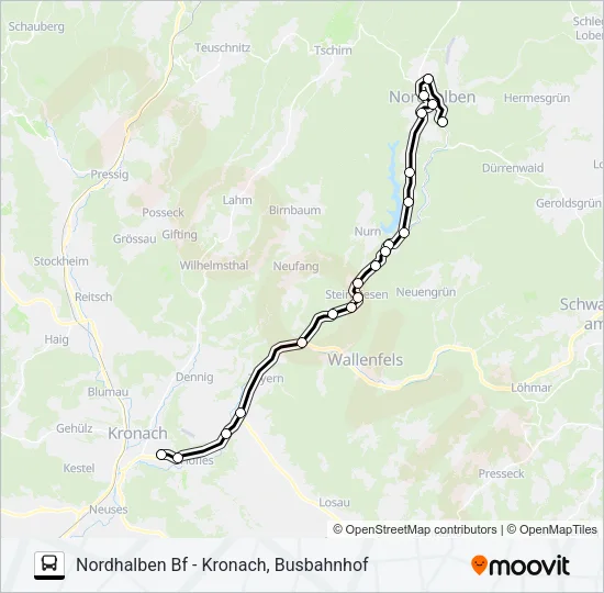 1609 Bus Line Map