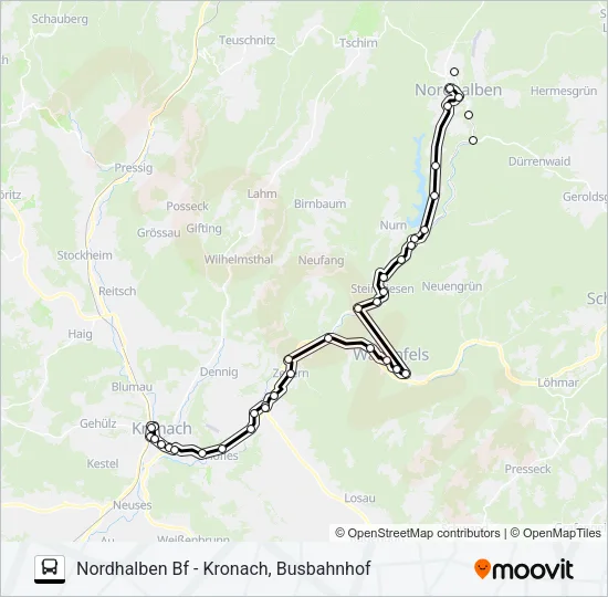 1609 Bus Line Map