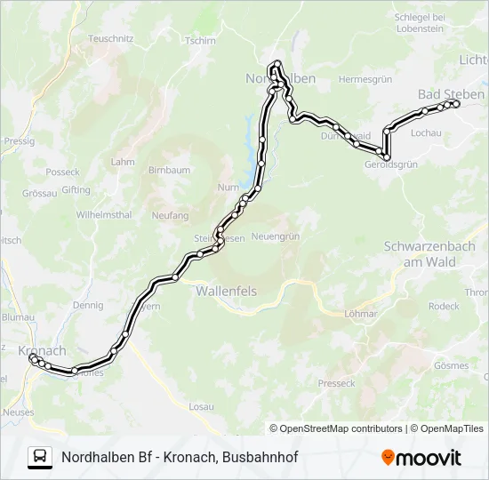 1609 Bus Line Map