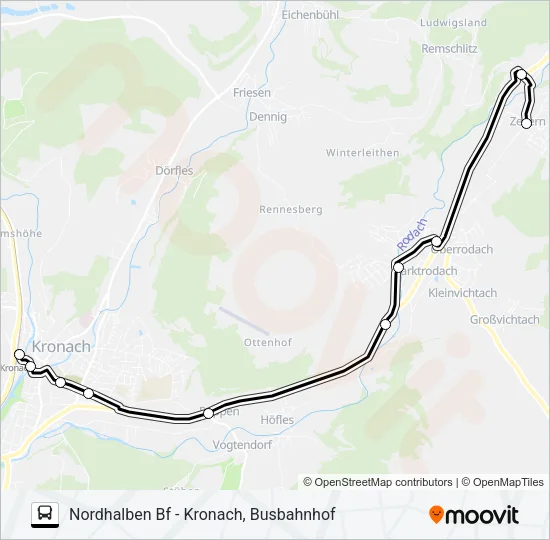 1609 Bus Line Map