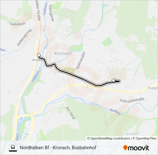 1609 Bus Line Map