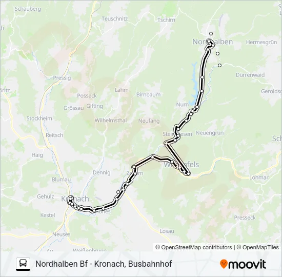 1609 Bus Line Map