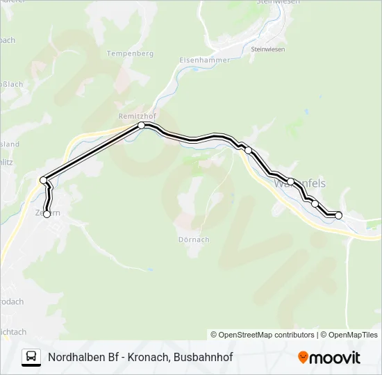 1609 Bus Line Map