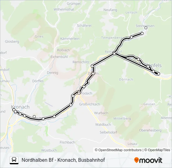 1609 Bus Line Map