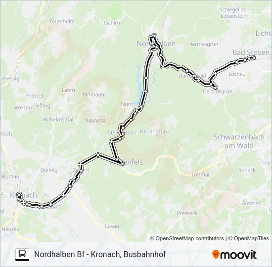 1609 Bus Line Map