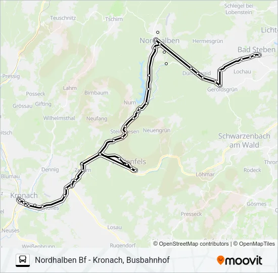 1609 Bus Line Map