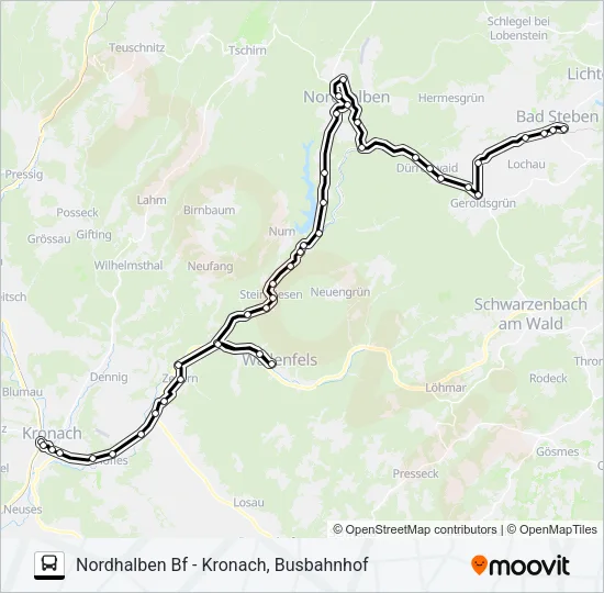 1609 Bus Line Map