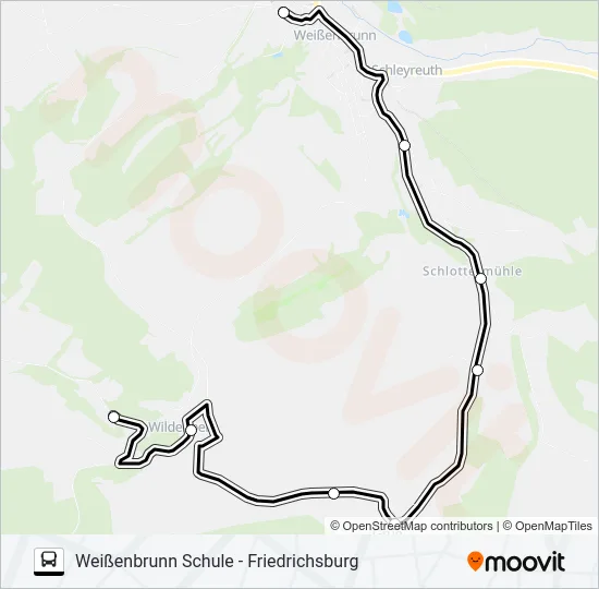 1632 Bus Line Map