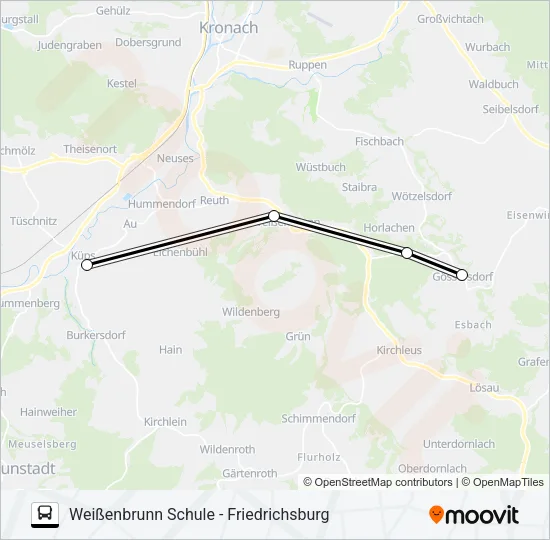 1632 Bus Line Map