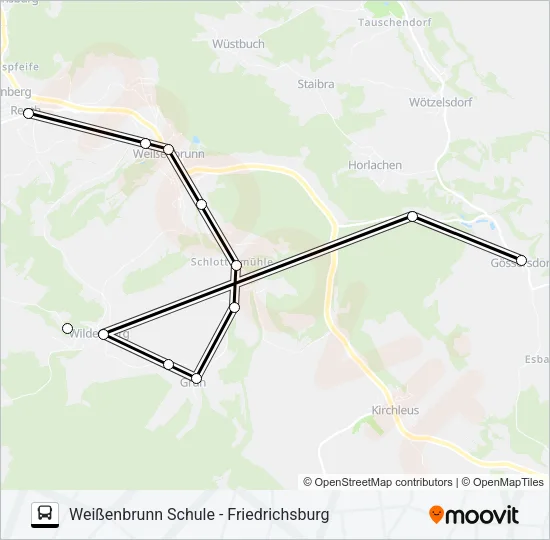 1632 Bus Line Map