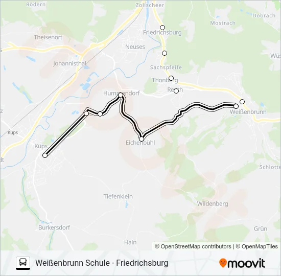 1632 Bus Line Map