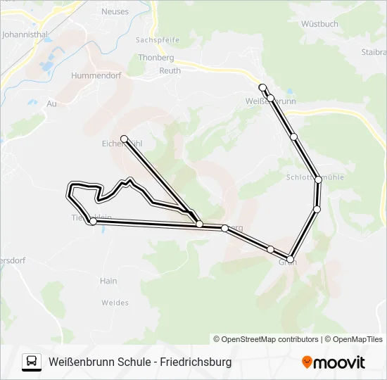 Автобус 1632: карта маршрута