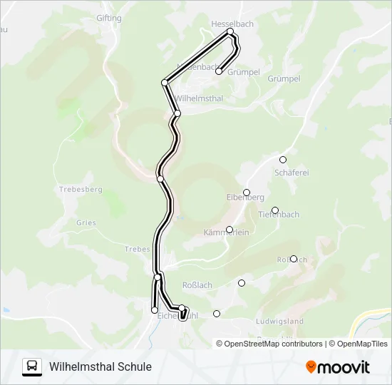 1681 Bus Line Map
