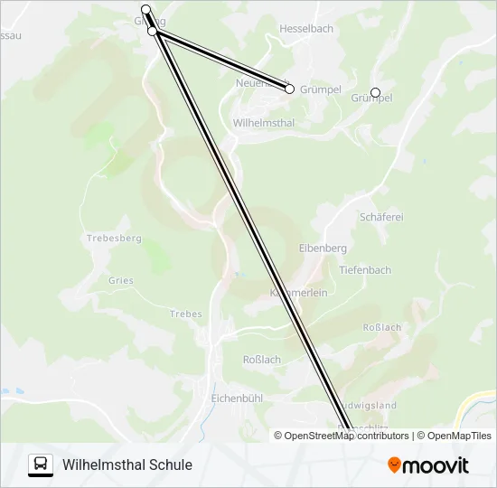 1681 Bus Line Map