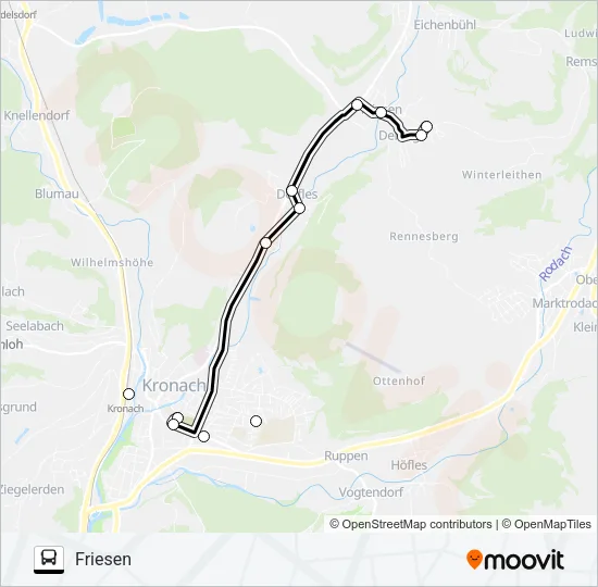 1681 Bus Line Map