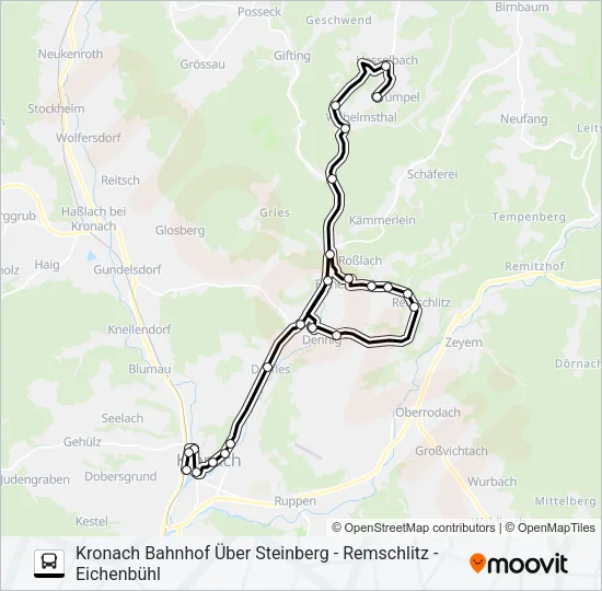 1681 Bus Line Map