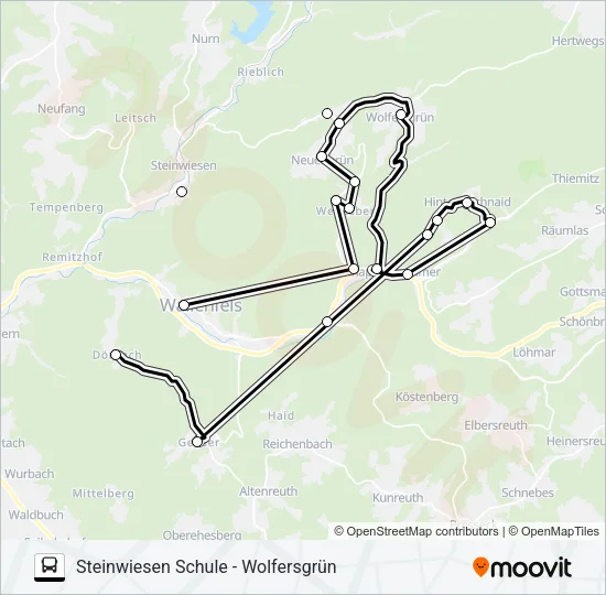 1691 Bus Line Map