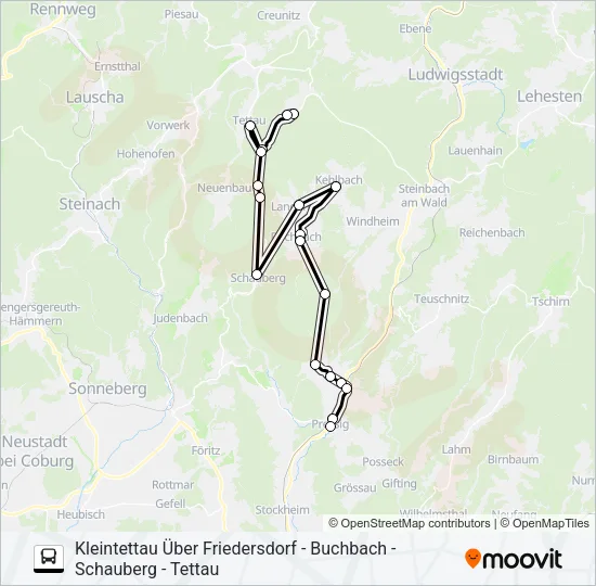 1606 Bus Line Map