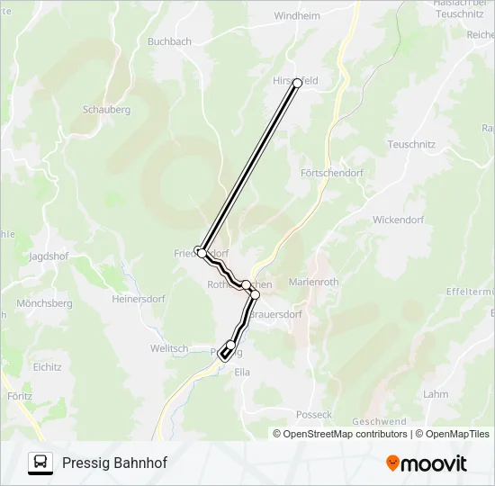 1606 Bus Line Map