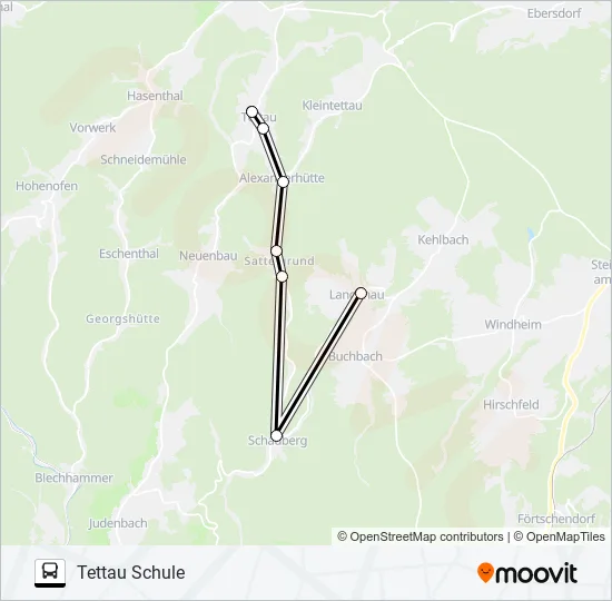 1606 Bus Line Map