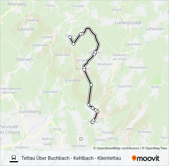 1606 Bus Line Map
